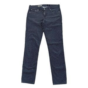 Adriano Goldschmied Jeans Women 28R Stevie Ankle Slim Straight Gray Pin Dot